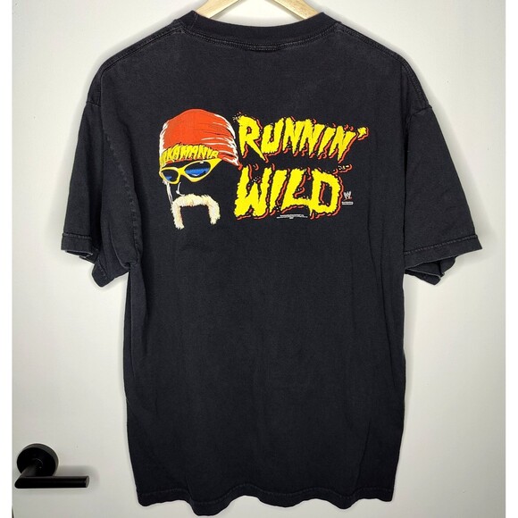 Vintage Hulk Hogan T Shirt WWE Hulkamania Runnin’ Wild Tee Size Large - Picture 2 of 7